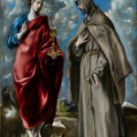 DominiKos Theotokopulos detto El Greco: "San Giovanni Evangelista e San Francesco"