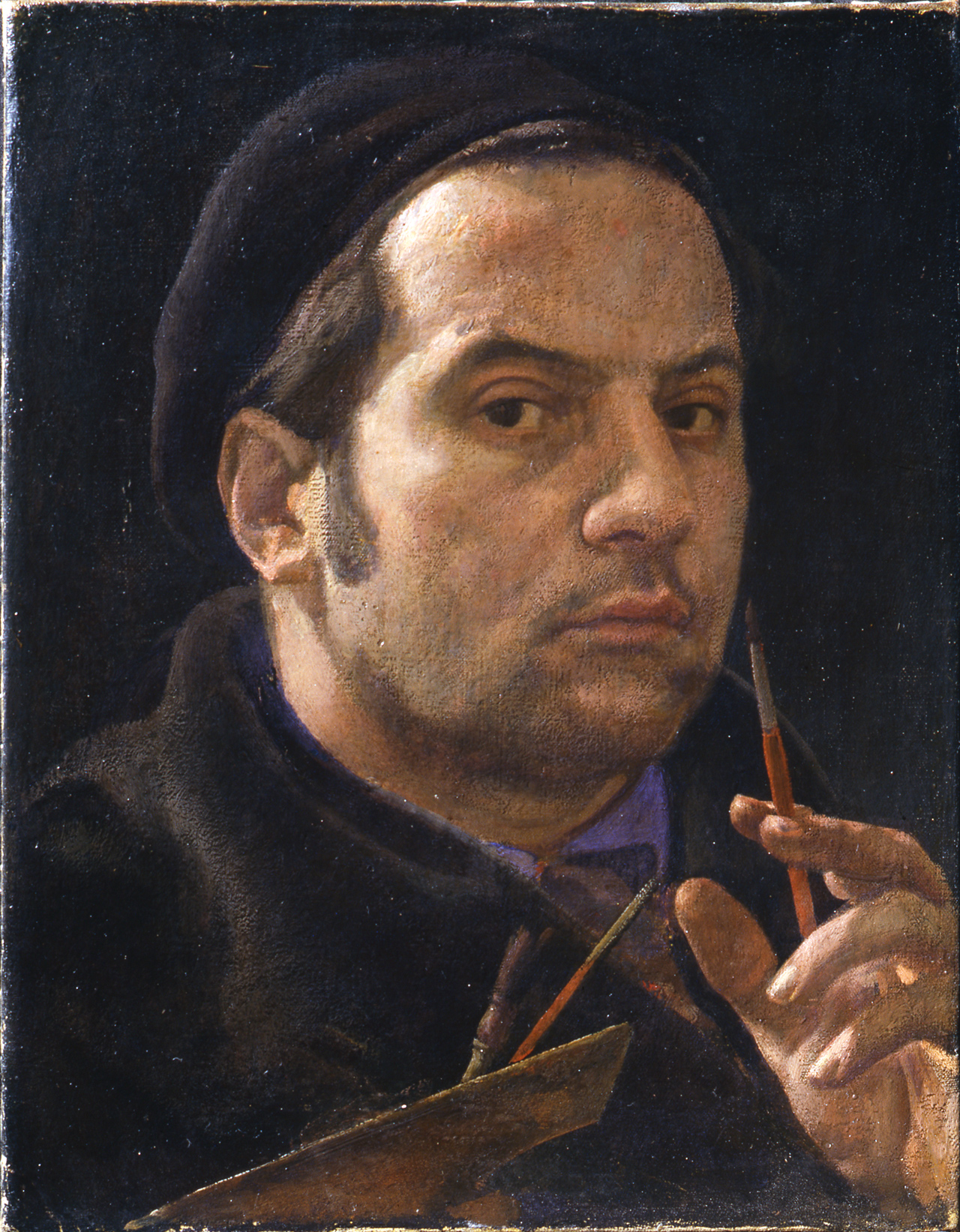 Pietro Annigoni: "Autoritratto con Pennello", 1940